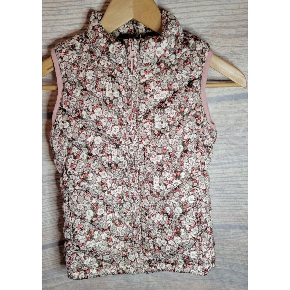 Gap Vest Girl Floral Graypink